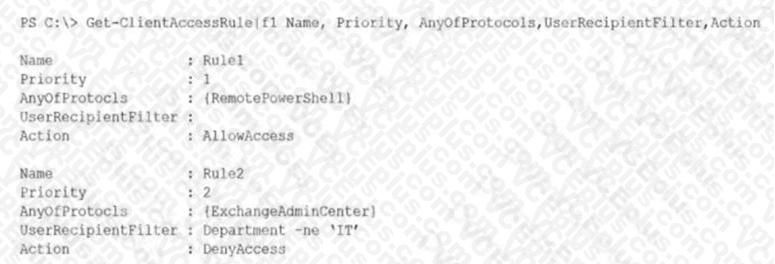 Microsoft MS-203 image Question 21 104573 10052024010522000000