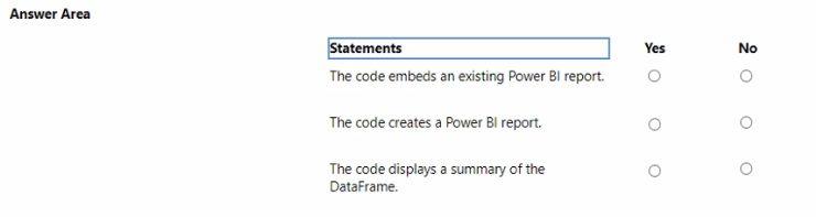 Microsoft DP-600 image Question 13 90426 10022024015944000