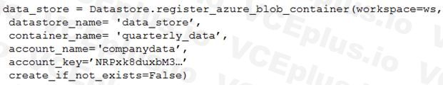 Microsoft DP-100 image Question 85 638821774022861863141