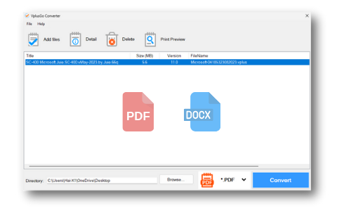 Convert VPLUS to PDF (DOCX)