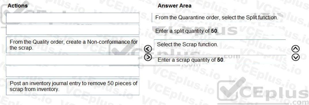 Microsoft MB-330 image answer Question 67 102089 10052024010058000