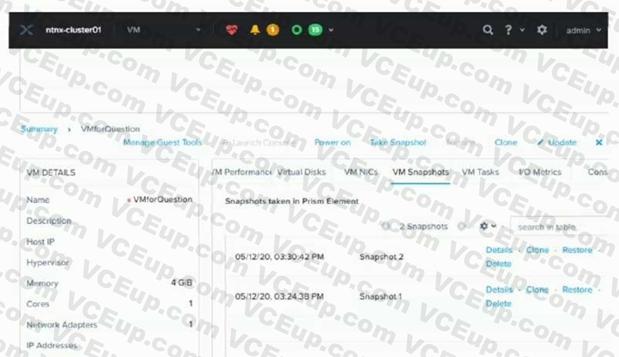 Nutanix NCA-6.5 image Question 76 80954 09232024012102000000