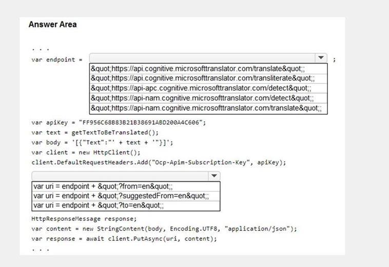Microsoft AI-102 image Question 60 83990 09262024054204000