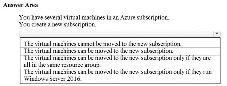 Microsoft AZ-900 image Question 94 88837 10022024015754000
