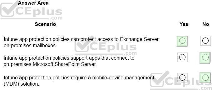 Microsoft MS-900 image answer Question 69 105390 10052024010627000