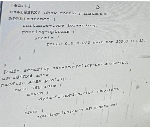 Juniper JN0-637 image Question 96 124813 11012024014440000000
