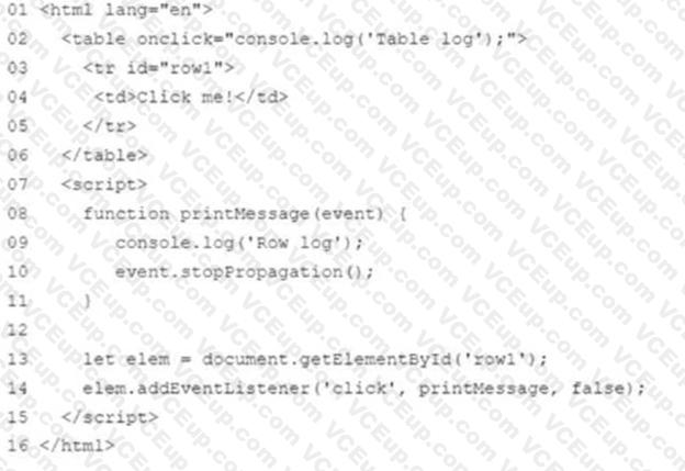 Salesforce Certified JavaScript Developer I image Question 195 63866 09232024002545000000
