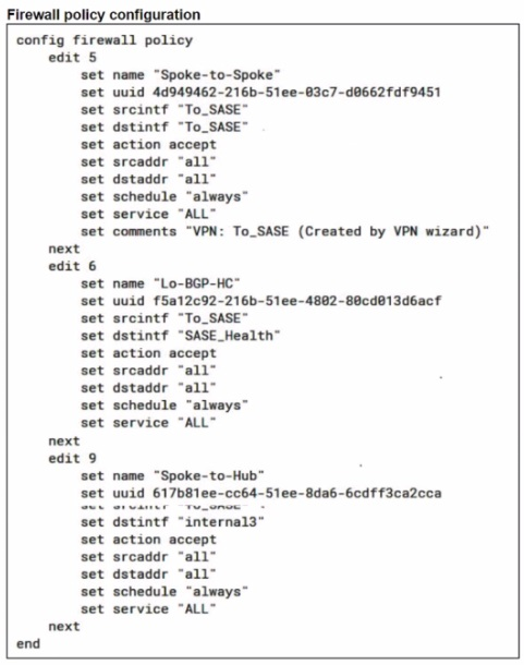 Fortinet FCSS_SASE_AD-23 image Question 21 26064 09182024185920000000