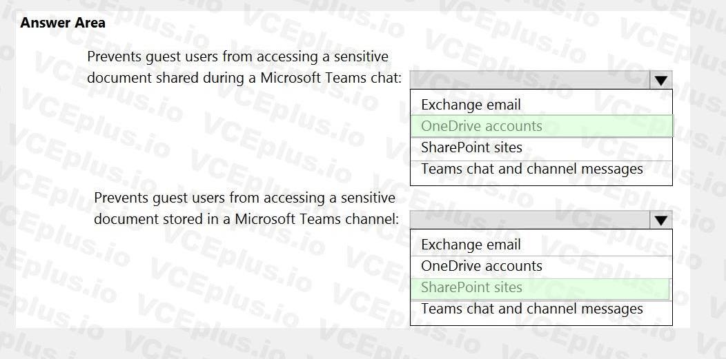 Microsoft SC-400 image answer Question 16 108410 10052024010922000