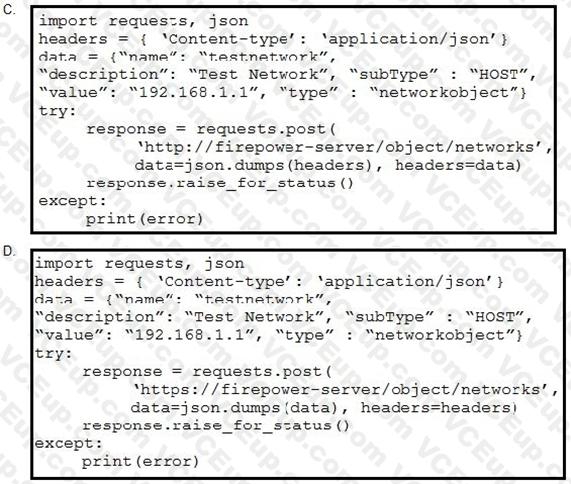 Cisco 350-901 image Question 173 118485 10102024233131000000