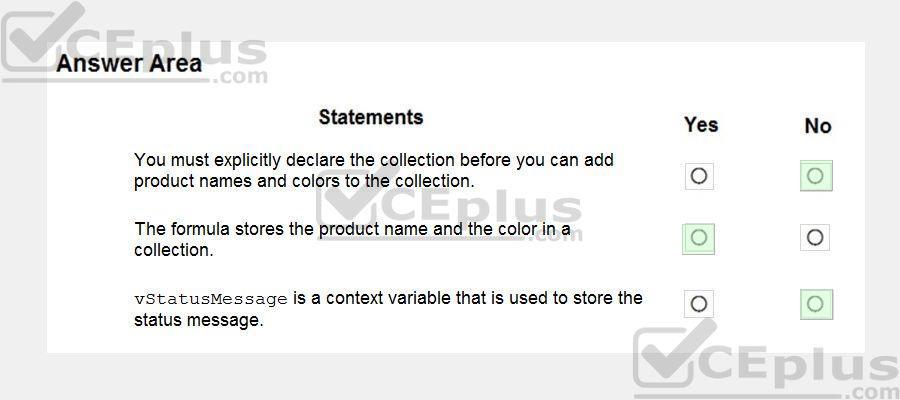 Microsoft PL-100 image answer Question 42 105735 10052024010645000