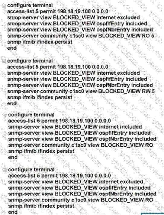 Cisco 350-501 image Question 205 116487 10102024233011000000