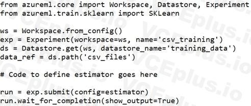 Microsoft DP-100 image Question 61 63882177402129933549975