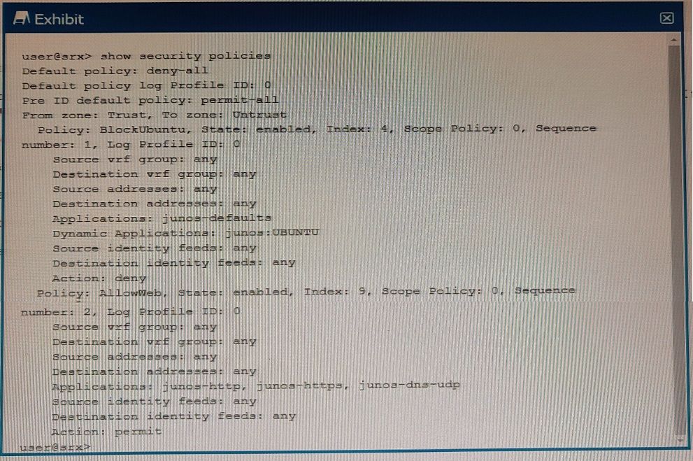 Juniper JN0-335 image Question 1 50499 09182024211155000000
