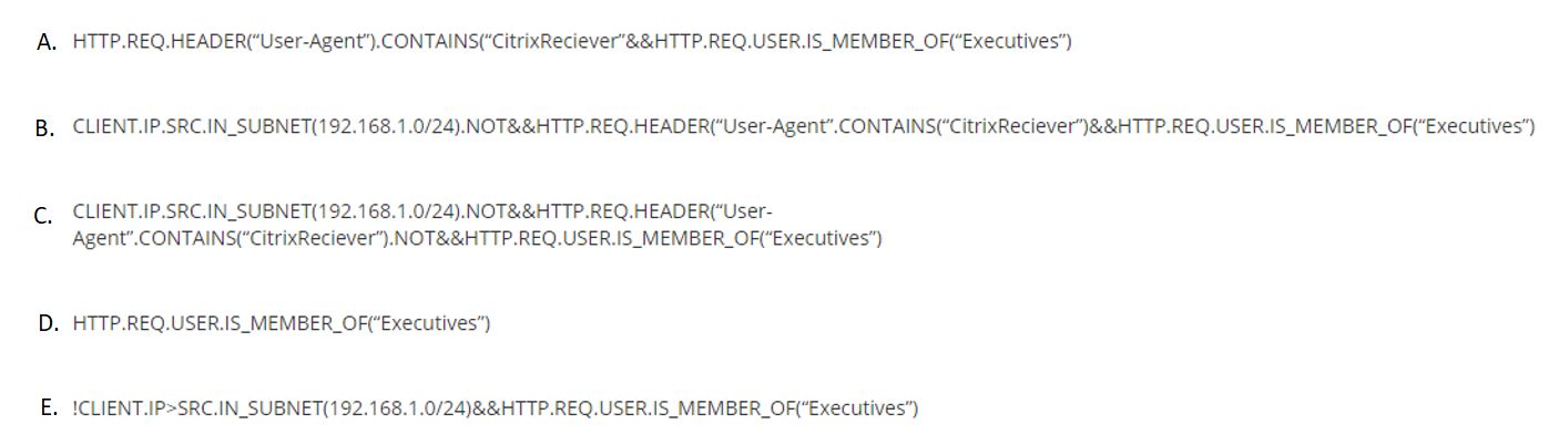 Citrix 1Y0-440 image Question 107 21699 09162024192802000000