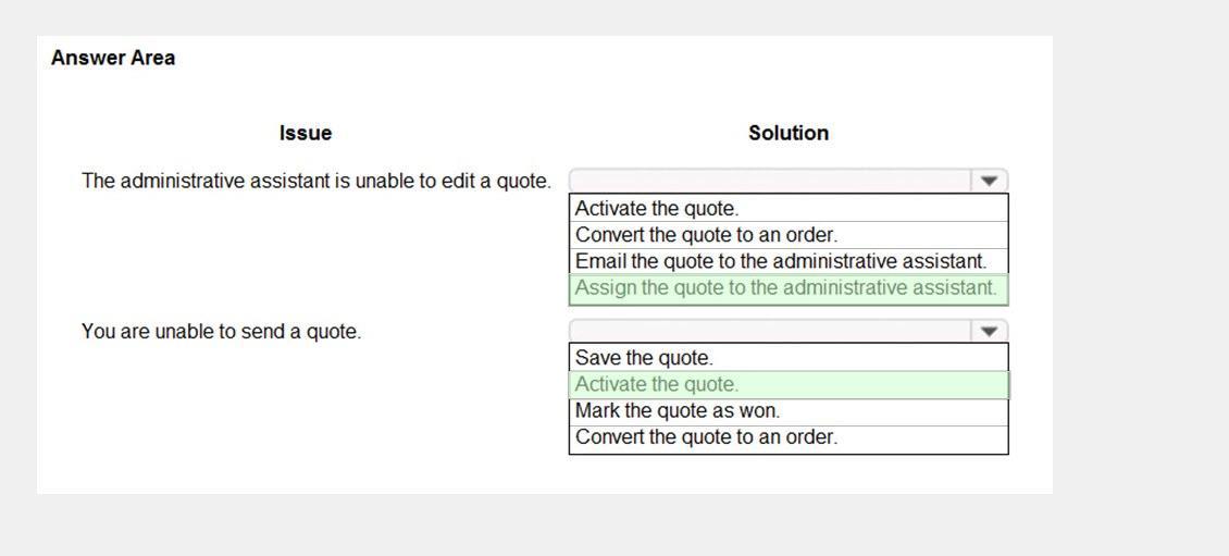 Microsoft MB-210 image answer Question 63 100096 10052024125703000