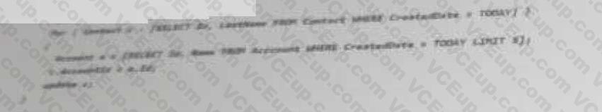 Salesforce Certified Platform Developer II image Question 230 67877 09232024003105000000