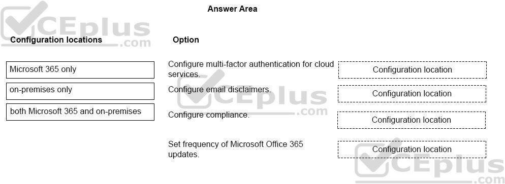 Microsoft MS-900 image Question 14 105452 10052024010627000