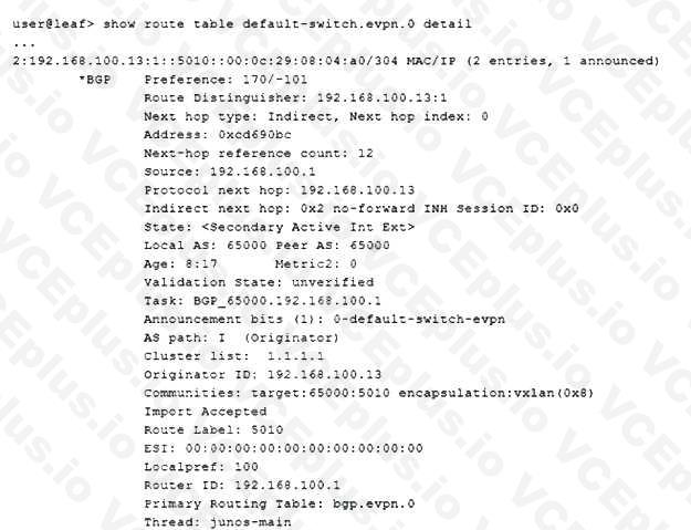 Juniper JN0-649 image Question 28 51030 09182024211314000000