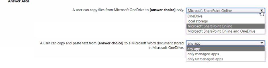 Microsoft MS-102 image Question 226 104123 10052024010458000