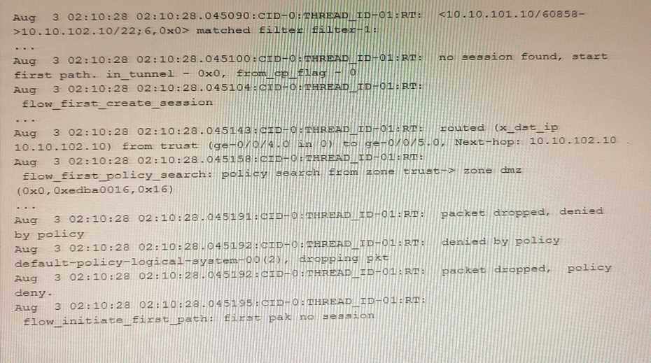 Juniper JN0-636 image Question 15 50902 09182024211303000000