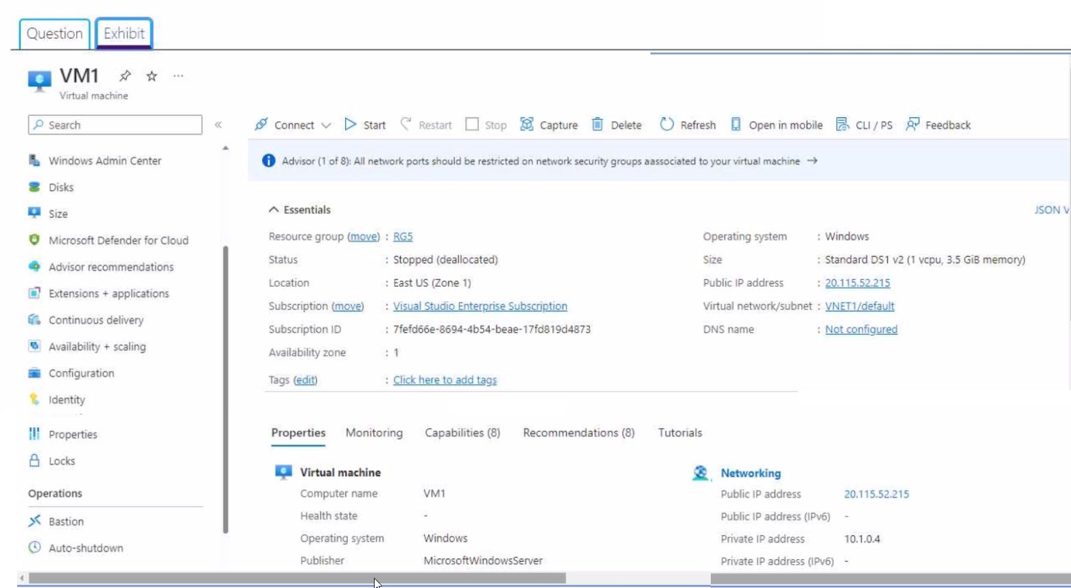 Microsoft AZ-104 image Question 516 85041 09262024195643000000