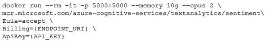 Microsoft AI-102 image Question 19 83991 09262024174204000000