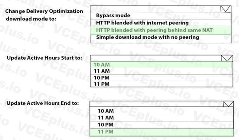 Microsoft MD-102 image answer Question 12 103608 10052024010409000