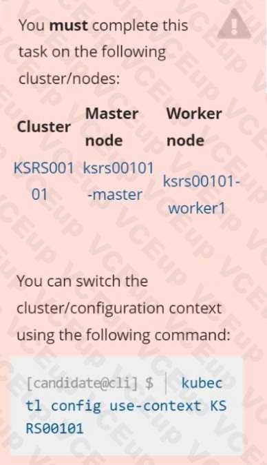 Linux Foundation CKS image Question 13 51491 09182024213140000000