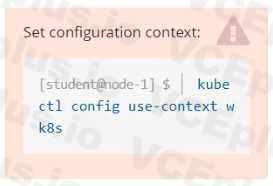 Linux Foundation CKA image Question 65 51444 09182024211423000000