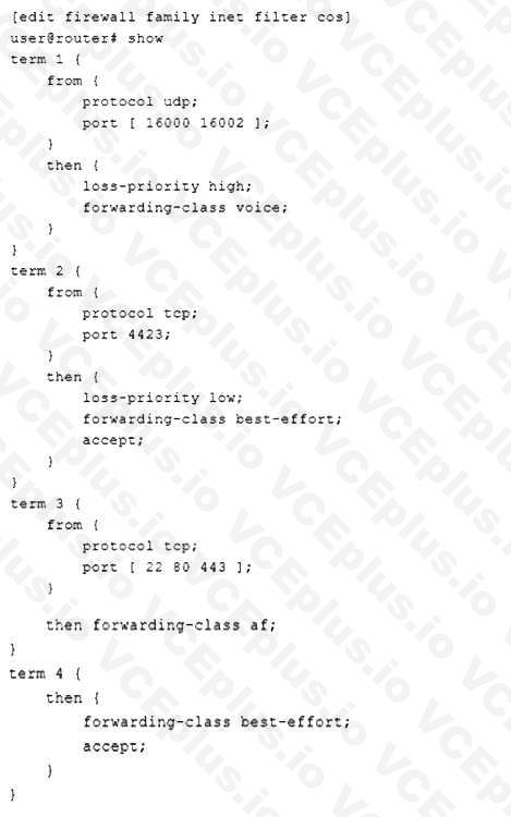 Juniper JN0-649 image Question 65 51067 09182024211314000000