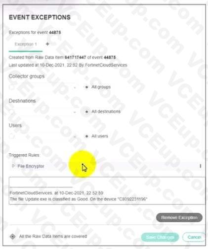 Fortinet NSE5_EDR-5.0 image Question 15 26272 09182024185956000000