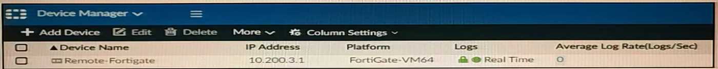 Fortinet NSE5_FAZ-7.2 image Question 134 26421 09182024190350000000