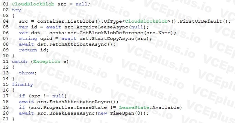 Microsoft AZ-204 image Question 10 86192 10022024015000000000