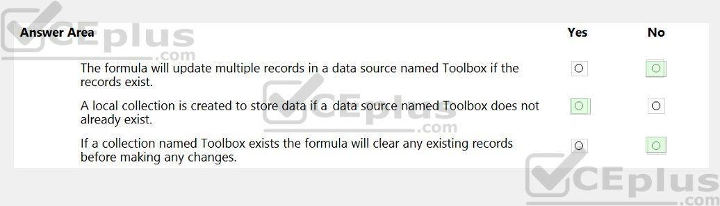 Microsoft PL-100 image answer Question 32 105725 10052024010645000