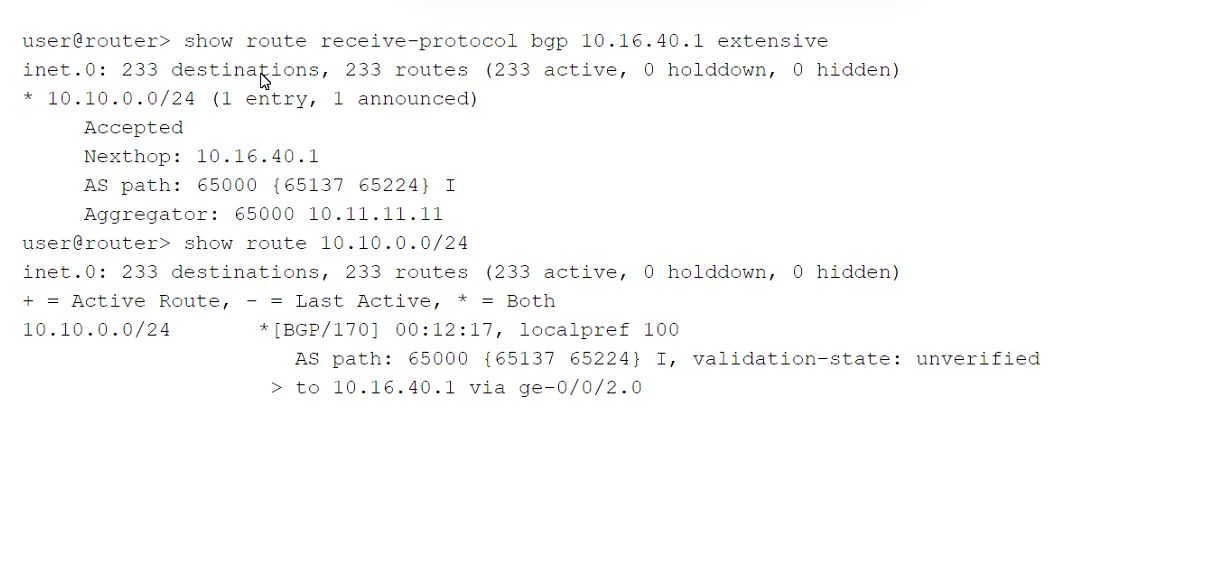 Juniper JN0-664 image Question 84 51151 09182024211332000000