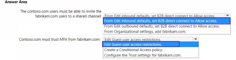 Microsoft MS-700 image Question 146 105045 10052024010553000000