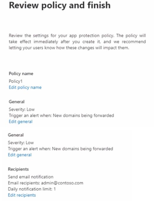 Microsoft MS-203 image Question 163 104715 10052024010522000000
