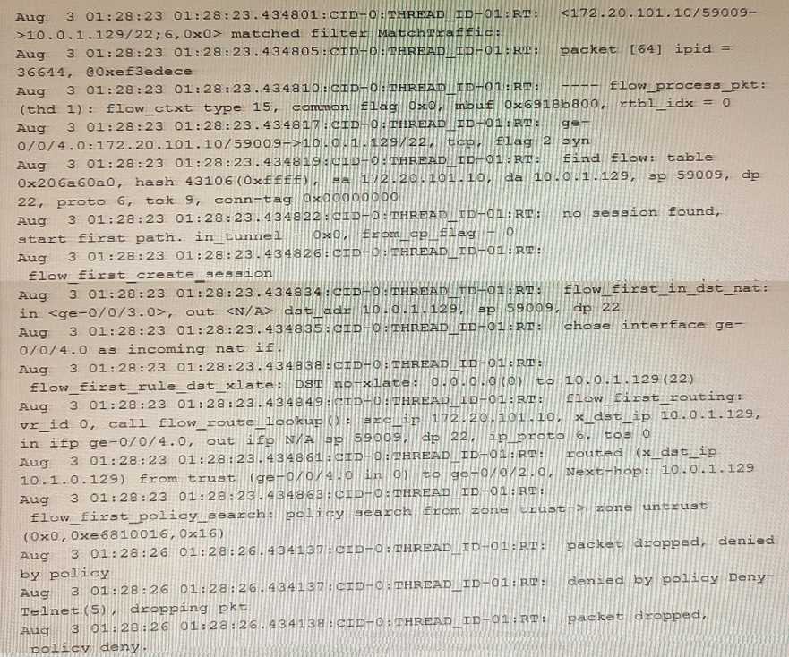 Juniper JN0-636 image Question 19 50906 09182024211303000000