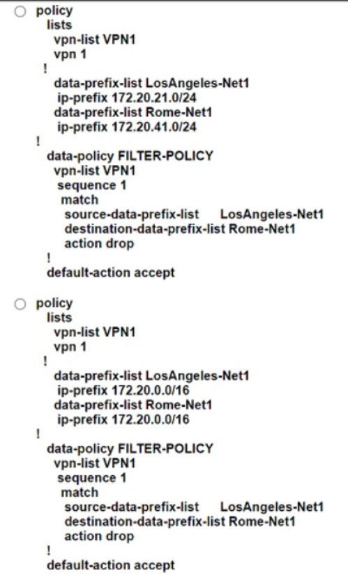 Cisco 300-415 image Question 338 111854 10072024005822000000