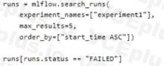 Microsoft DP-100 image Question 317 63882177403161159787925