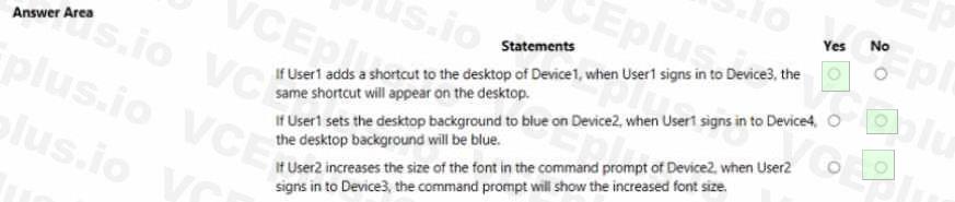 Microsoft MD-102 image answer Question 2 103598 10052024010409000