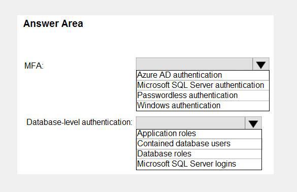 Microsoft DP-300 image Question 67 89846 10022024015907000