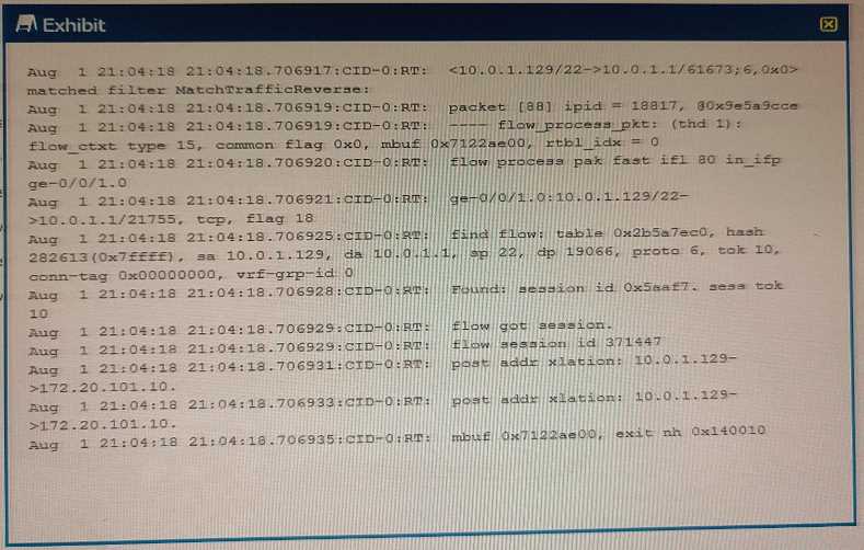 Juniper JN0-636 image Question 1 50888 09182024211303000000