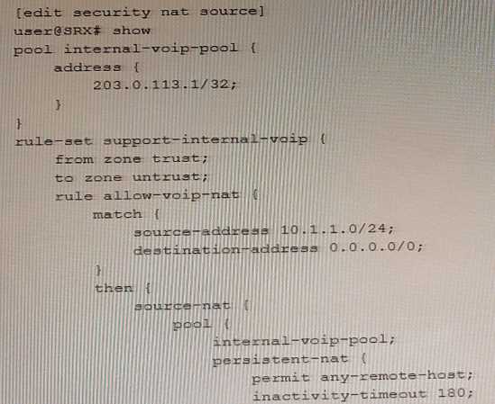 Juniper JN0-636 image Question 32 50919 09182024211303000000
