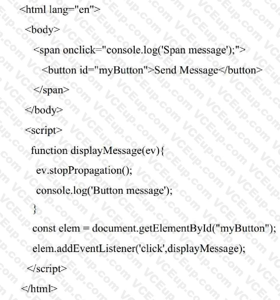 Salesforce Certified JavaScript Developer I image Question 204 63875 09232024002545000000