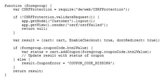 Salesforce Certified B2C Commerce Developer image Question 30 59840 09232024001900000000
