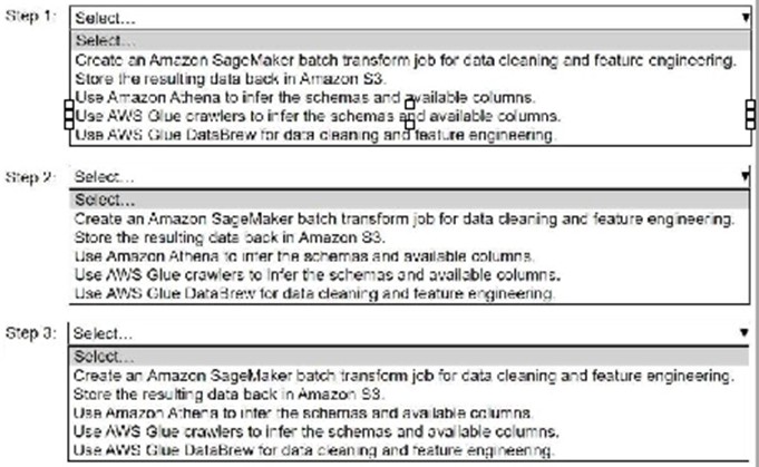 Amazon MLA-C01 image Question 7 148934 05272025071351000