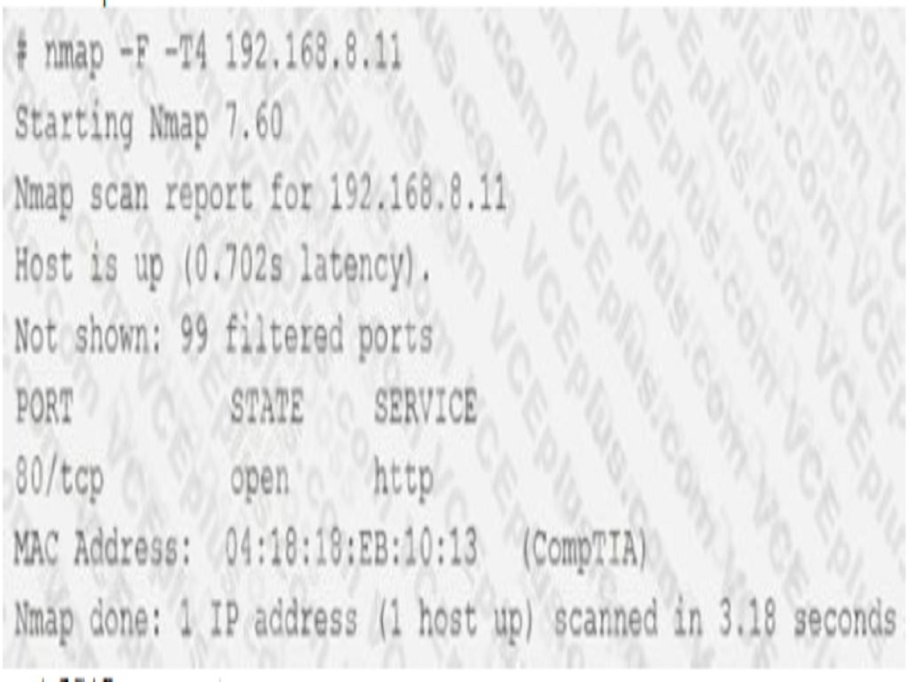 CompTIA CAS-004 image Question 130 94098 10022024175034000000