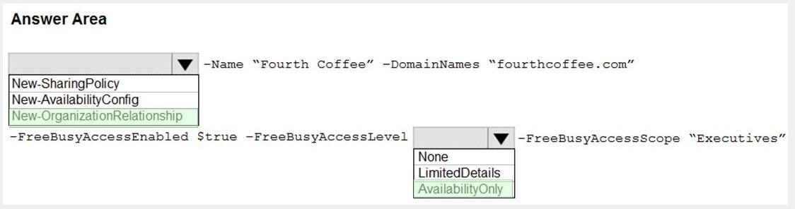 Microsoft MS-203 image answer Question 31 104364 10052024010521000